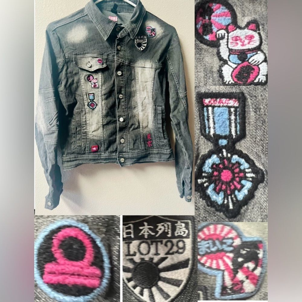 VINTAGE Y2K LOT29 DENIM JACKET JUNIORS SIZE L